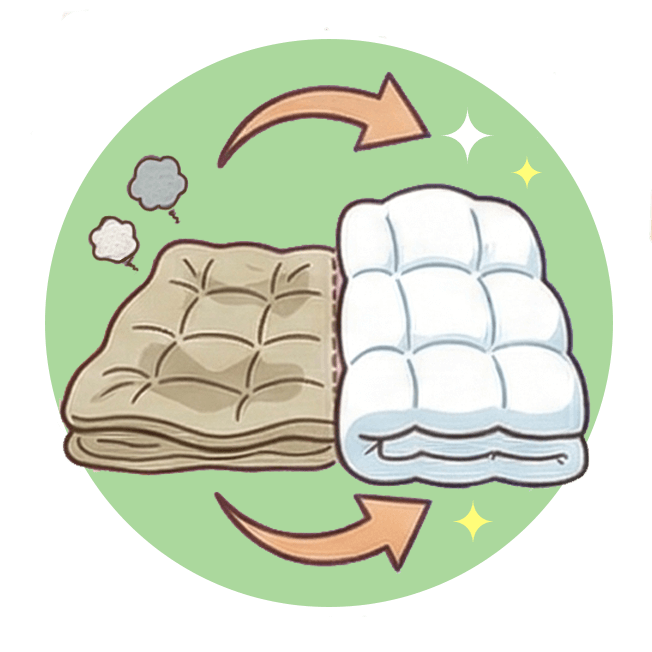 中綿・羽毛の詰め直し